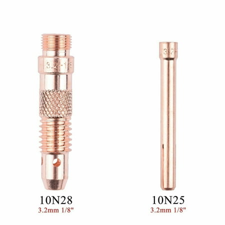 

GLFSIL TIG Collet Body Torch Welding Connector 1.0/1.6/2.4/3.2/4.0mm WP17 WP18 WP26