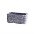 thumbnail image 1 of Macetero Rectangular de cerámica con bandeja, artículos for macetas pequeños perforados de escritorio de oficina, verde, Simple, escandinavo, suculento, 1 of 9
