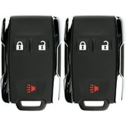2 PACK KeylessOption Keyless Entry Remote Control Car Key Fob Replacement M3N-32337100 for Chevy GMC Cadillac Saturn