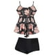 thumbnail image 3 of Traje de baño de mujer con volantes, bikini de cintura alta de dos piezas con traje de baño de cintura alta, traje de baño estampado con volantes, 3 of 6