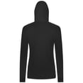thumbnail image 3 of Women's Levelwear  Black Ottawa Senators Slender Monument Raglan Pullover Hoodie, 3 of 3