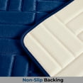 thumbnail image 4 of 3 Piece Rectangular Color Variant Memory Foam Bathroom Rug Set Non-Slip PVC Backing, 4 of 8