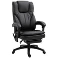 thumbnail image 2 of Topcobe Home Office 360° Swivel Adjustable Massage Chair, Modern Ergonomic Computer Chair with Footrest & Remote Controller, Black, 2 of 7