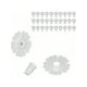 thumbnail image 3 of 30 Set Hummingbird Feeders Replacement Flowers, Greener Hummingbird Feeder Replacement Parts With Stable Structure Durable Materia For Outdoors (2#), 3 of 4