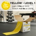 thumbnail image 3 of THERABAND Resistance Band Yellow, Light 25-Yd Roll, Latex-Free Elastic Exercise Band for Physical Therapy, Yoga, Pilates, Stretching, Home Workouts, Cut-to-Length, Color-Coded Resistance Levels, 3 of 10