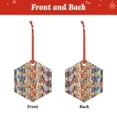 thumbnail image 2 of Sikiie Funny Dogs Family Acrylic Christmas Ornament Pendant Christmas Ornaments Hanging Ornament for Christmas Winter New Year Party -Hexagon, 2 of 7