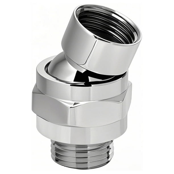 Conector De Ducha Rótula De Ducha Cabezal De Ducha Adaptador De Bola Giratoria Latón Extensión De Brazo De Ducha Ajustable Componente Universal Cromo Pulido