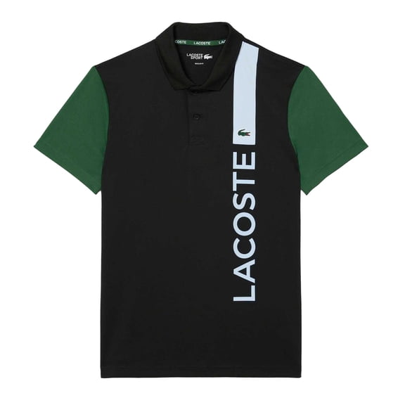 Lacoste Mens Logo Printed Ultra Dry Tennis Polo Shirt