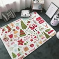 thumbnail image 3 of Shaggy Area Rug, Snowflakes Santa Claus Christmas Tree Rugs for Living Room Bedroom Non Slip Door Mat Indoor Carpet Machine Washable Nursery Home Decor Floor Mats for Entryway 60x39in, 3 of 5
