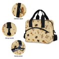 thumbnail image 5 of Insulated Crossbody Lunch Bag 10L Lunch Tote with Adjustable Shoulder Strap for Work Office Picnic Bees and Flowers Pattern, 5 of 6