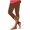Brown, variant on SwiftWear Women's High-Waisted Crystal Capri Pants - Sparkle Butterfly Detail Leggings, Solid Color Stretch Summer Pants S-3XL