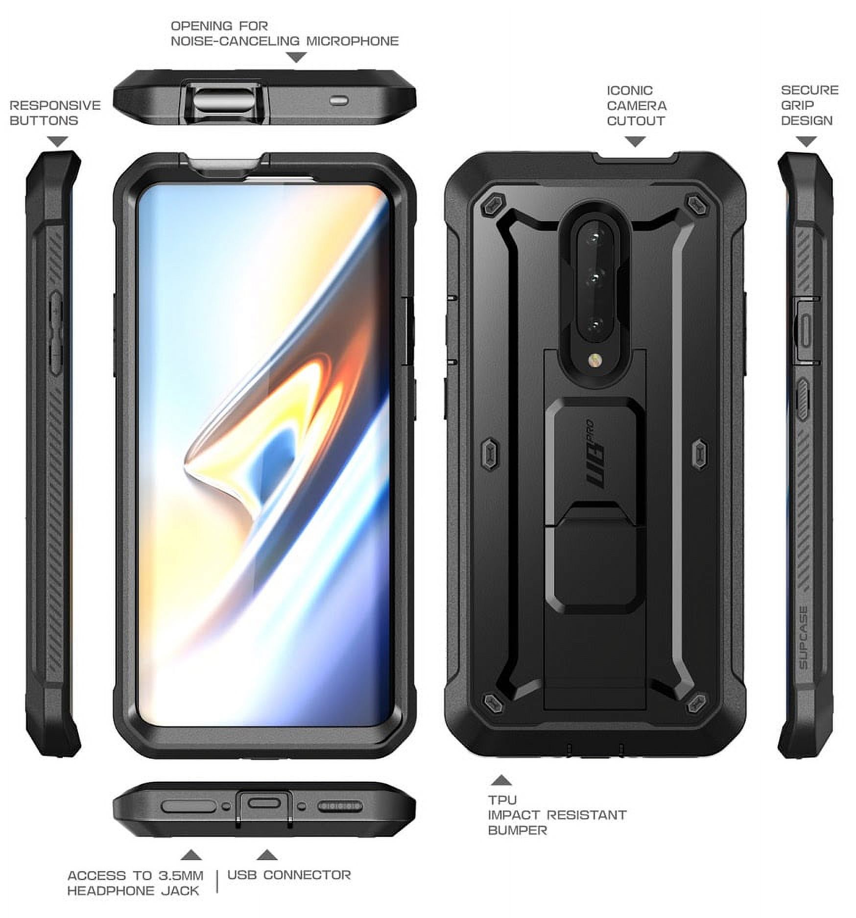 SUPCASE Unicorn Beetle Pro Series Case for OnePlus 7 Pro, Full-Body Rugged Holster Kickstand OnePlus 7 Pro Case with Built-in Screen Protector (Black) - image 3 of 8