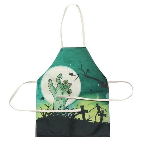 

Halloween Graveyard Pattern Pinafore Printing Kids Aprons Kitchen Apron