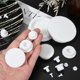 thumbnail image 4 of Uxcell 3 Pcs Tapón de Silicona en Forma de T, Diámetro 107 mm/4.21 Pulgadas, Tapón de Silicona Impermeable Reutilizable, Tapón Redondo de Sellado para Equipos de Tuberías, Blanco, 4 of 7