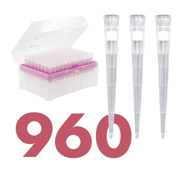 Puntas de pipeta de laboratorio Kashi Scientific 200 uL (960 puntas)