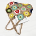 thumbnail image 5 of Zhuge Bolso de hombro tejido para mujer, bolso de mano tejido, bolso de mano tejido elegante para playa de verano, bolsos de hombro de 12,59 x 0,78 x 10,62 pulgadas (A), 5 of 5