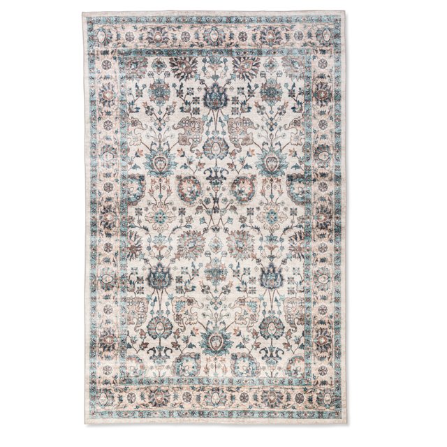 Erbanica Timeless Antique 5' x 8' ft.Ultra-Soft Machine Washable Rug for Living Room, Bedroom, Home Office | Non Slip, Easy Clean Area Rug