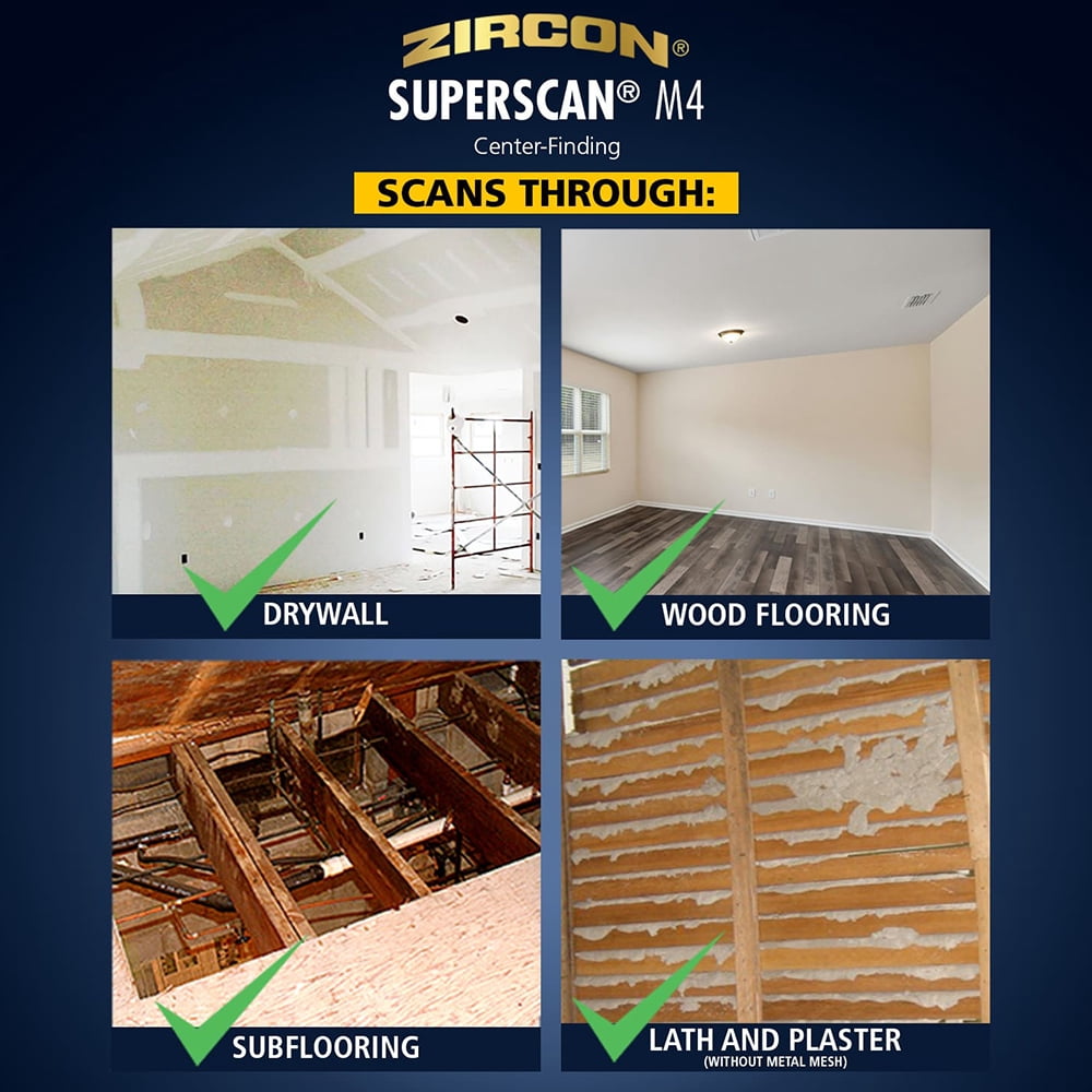 Zircon Super Scan M4  Advanced Wall Scanner Stud Finder
