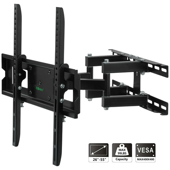 Ollieroo Full Motion Articulating TV Wall Mount for Most 26-55 Inch TV up to VESA 400x400mm