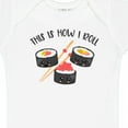thumbnail image 4 of Inktastic Kawaii How I Roll Sushi Boys or Girls Baby Bodysuit, 4 of 5