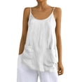 thumbnail image 2 of Young Womens Clothes Kelon Womens Crop Tank Tops Cowl Neck Linen Cotton Going Out Clothes Outfits 2026 Fashion Clothes Vacation Outfits, XL, 2 of 6