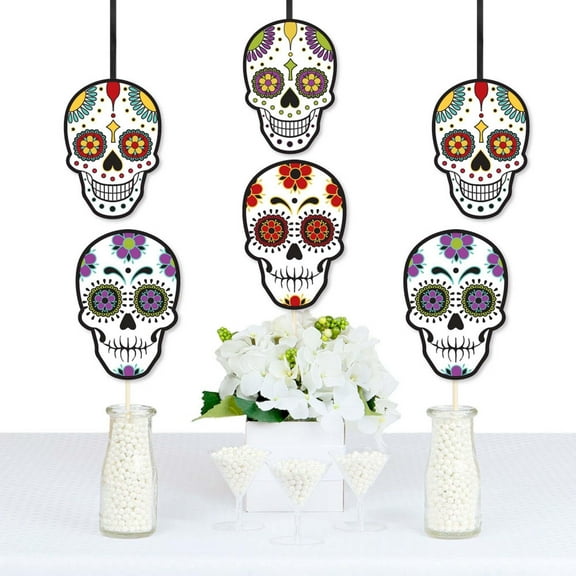 Big Dot of Happiness Day of the Dead - Sugar Skull Decorations DIY Party Essentials - Set of 20