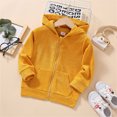 thumbnail image 4 of Vedolay Top Toddler Girl's Solid Coat Elegant Collar Double Jacket Wool Coat,Yellow 3-4 Years, 4 of 5