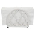 thumbnail image 3 of Lattice Collection Cast Iron Napkin Holder, White, 3 of 6