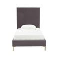 thumbnail image 3 of Delilah Grey Velvet Bed in Twin, 3 of 6