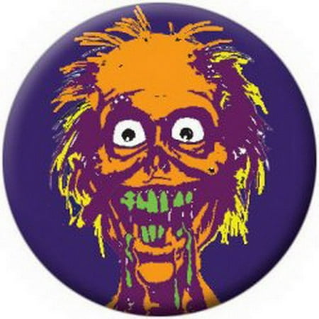 Zombie Orange Face Button 81661