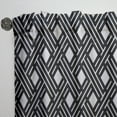 thumbnail image 3 of Designart 'Black and White Geometric Pattern II' Mid-Century Modern Curtain Panel, 3 of 5