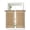 Brown, variant on Azure Blue Botanical Tier Curtains 24 Inch Length,Sheer Curtains for Bedroom Living Room Vintage Florals Geometric Minimalist Short Kitchen Curtains Drapes for Small Half Window 27.5"x24" 2 Panels