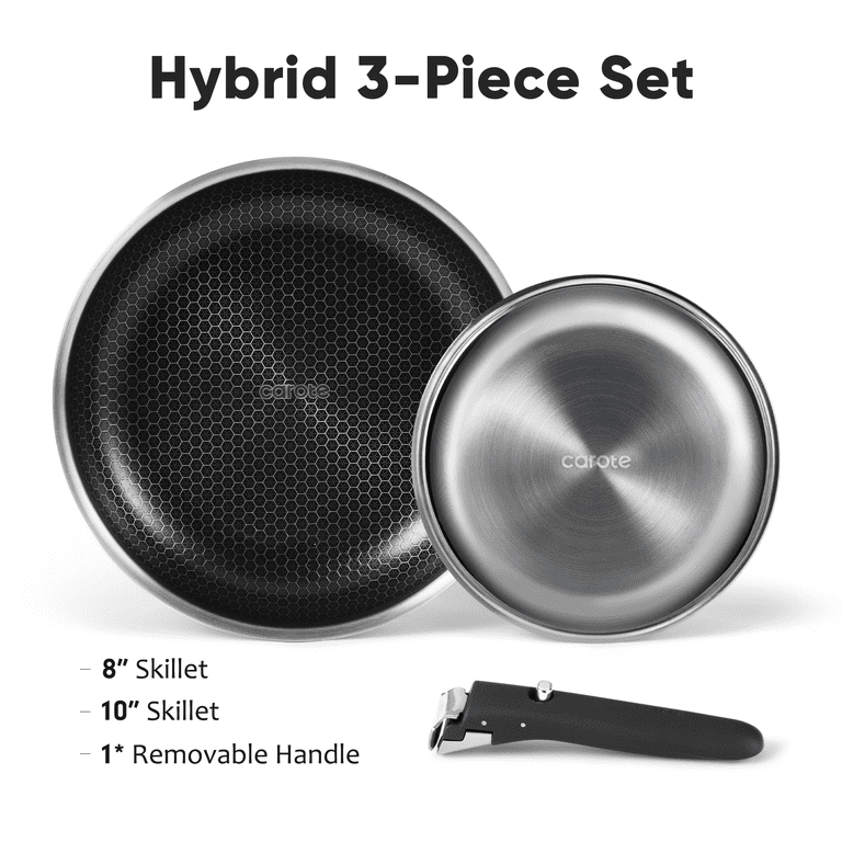 Carote 3-Piece Detachable Non-Stick Frying Pan Set photo 2