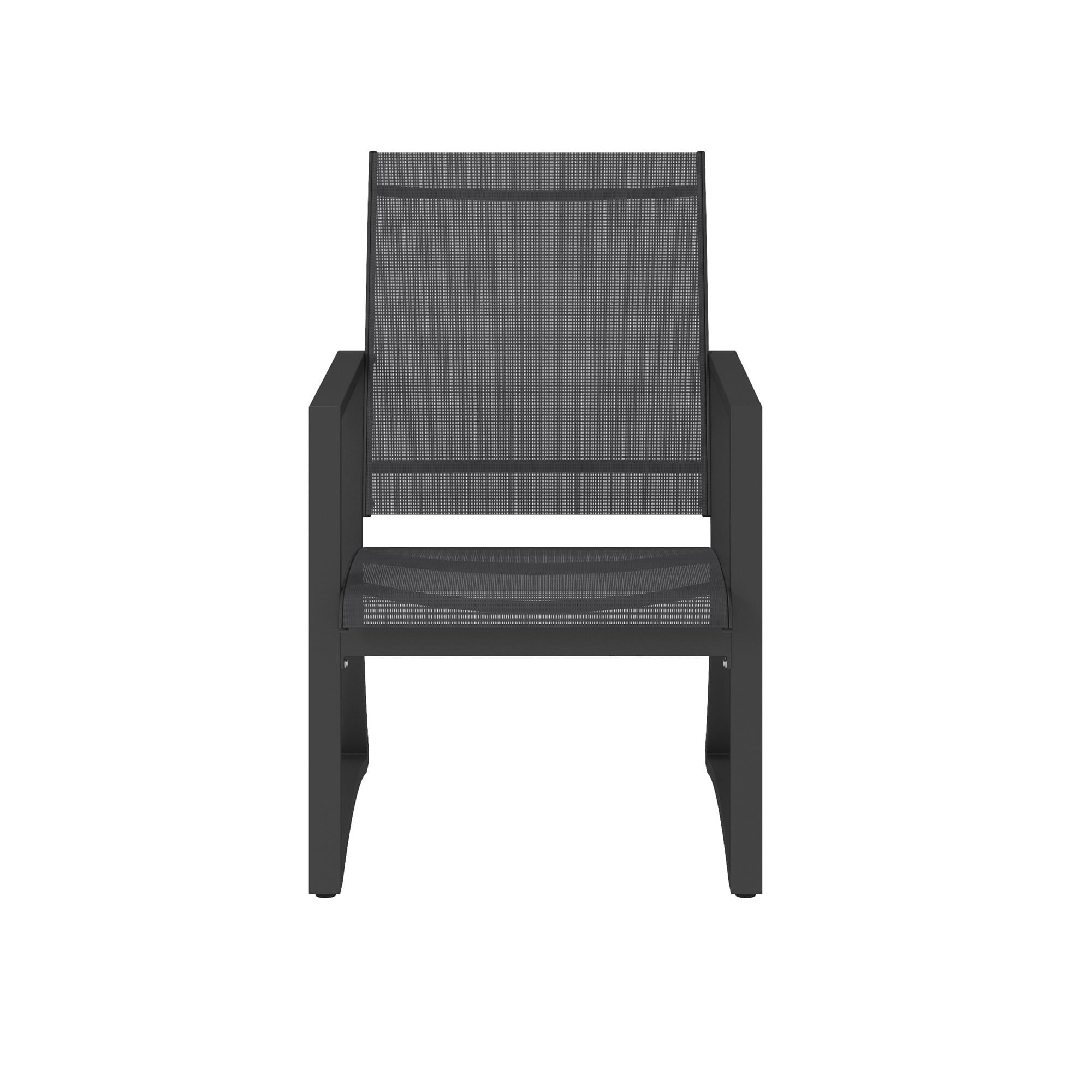 COSCO Outdoor Furniture, Patio Dining Chairs, 6 pack, Steel, Navy Sling