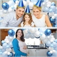 thumbnail image 3 of Blue Balloon Arch, Balloon Garland Kit, Blue White Balloons for Baby Shower, Birthday, Anniversary, Wedding and Party Decorations, 3 of 7