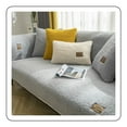 thumbnail image 1 of Velvet sofa cover, L shape sofa throws, corner sofa cover, ultra soft sofa protector, 1 of 8
