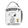 thumbnail image 2 of Bolsa térmica para el almuerzo con diseño de Snoopy y Charlie Brown, contenedor de alimentos con diseño de Peanuts, lonchera térmica portátil para viajes, 2 of 5