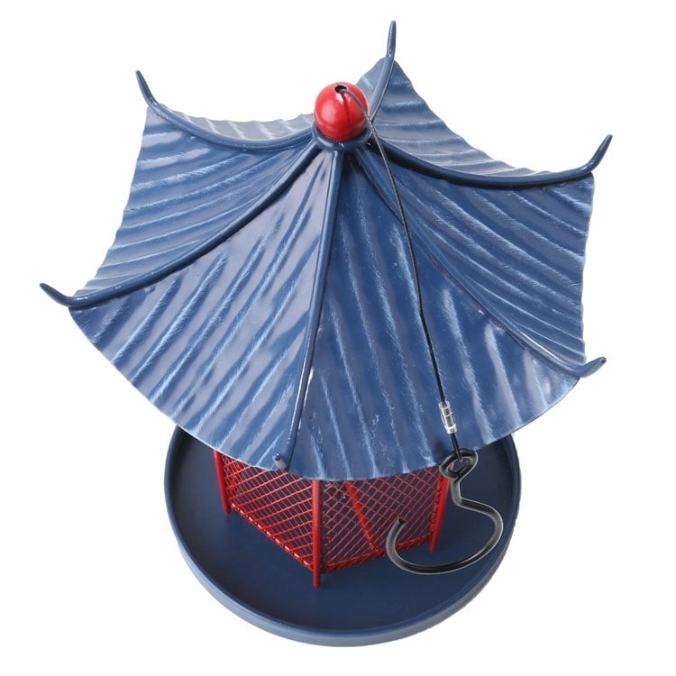 Outdoor Hanging Bird Feeder, Food Feeder, Balcony, Courtyard Garden, Villa, Garden, Metal Pavilion Decoration