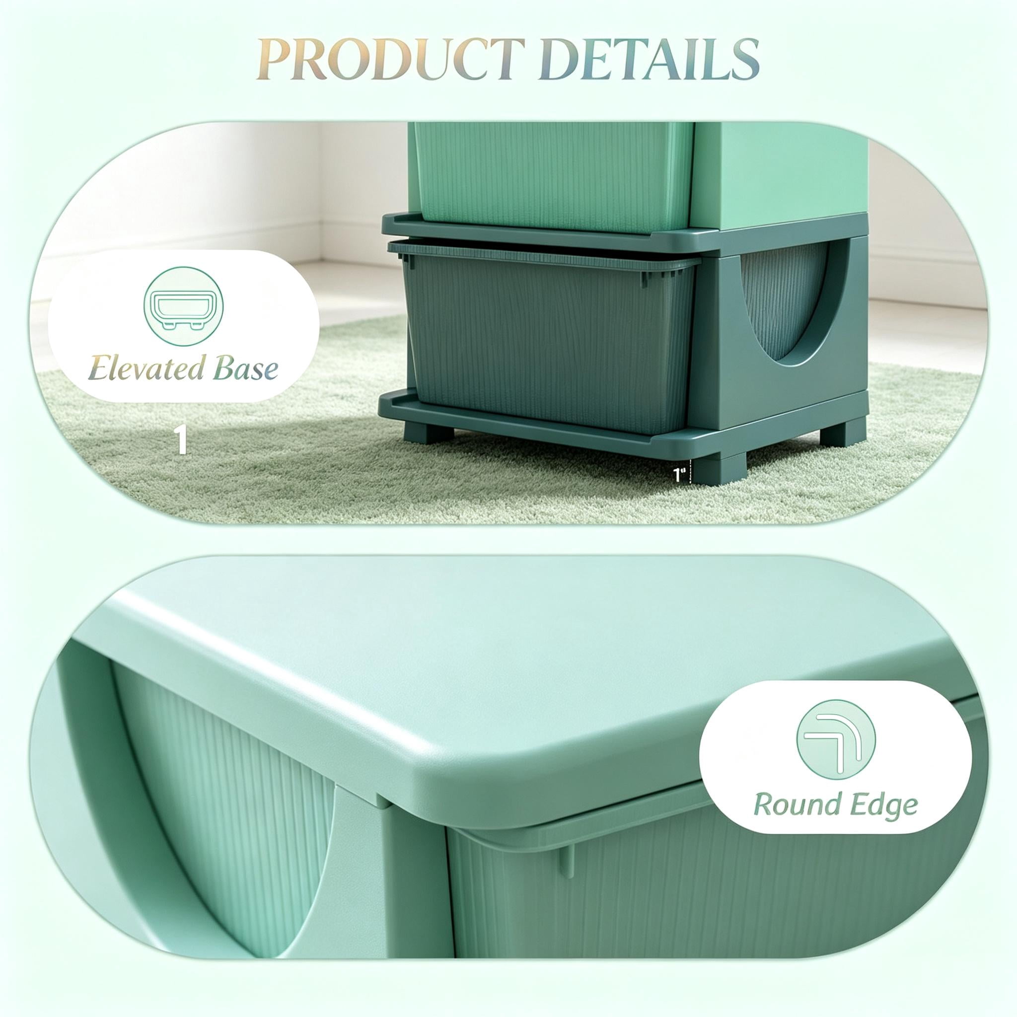Toy Storage Drawers,Multi-Tier Playroom Organizer,Child-Friendly Storage Tower,Space-Saving Vertical Drawer Unit