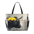 thumbnail image 1 of Easygdp Mystical Bull in Fog Bolsa de Viaje de Playa de Gran Capacidad, Bolsa Tote Perfecta para la Playa, Escapadas de Fin de Semana y Viajes, 1 of 7