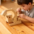 thumbnail image 6 of Easy Playhouse: Wood Building Toy Kit - DIY 3 Vehicle Projects: Helicopter, Truck & Excavator, 12 Paint Colors & 2 Brushes, Arts & Craft Set, Kids 8+, 6 of 8