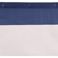thumbnail image 3 of Fun and Playful Blue/Light Grey Rugby Stripe Microfiber Bathroom Shower Curtain - Blue/Light Grey Rugby Stripe, 72 Inch, 3 of 5