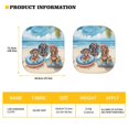 thumbnail image 5 of Yuyamidu Dachshund Car Sun Shade Set of 2 Beach Windshield Sun Shade for Auto SUV Truck Van Seaside Car Windshield Cover UV Ray Sun Visor Keep Vehicle Cool, 5 of 5