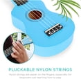thumbnail image 4 of Best Choice Products 21in Acoustic Basswood Ukulele Starter Kit w/ Gig Bag, Strap, Tuner, Extra Strings - Blue, 4 of 7