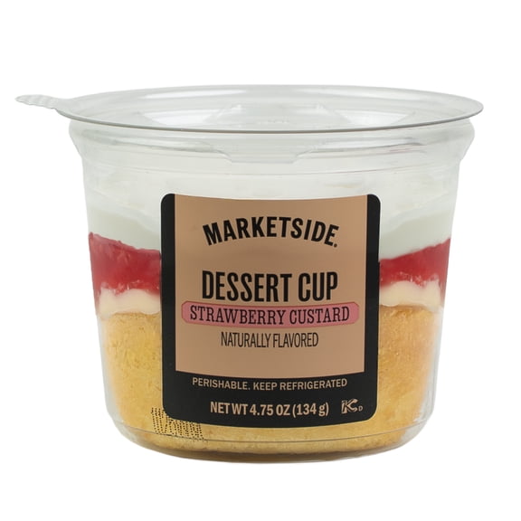 Marketside Strawberry Custard Dessert Cup 4.75 oz, 1 Count