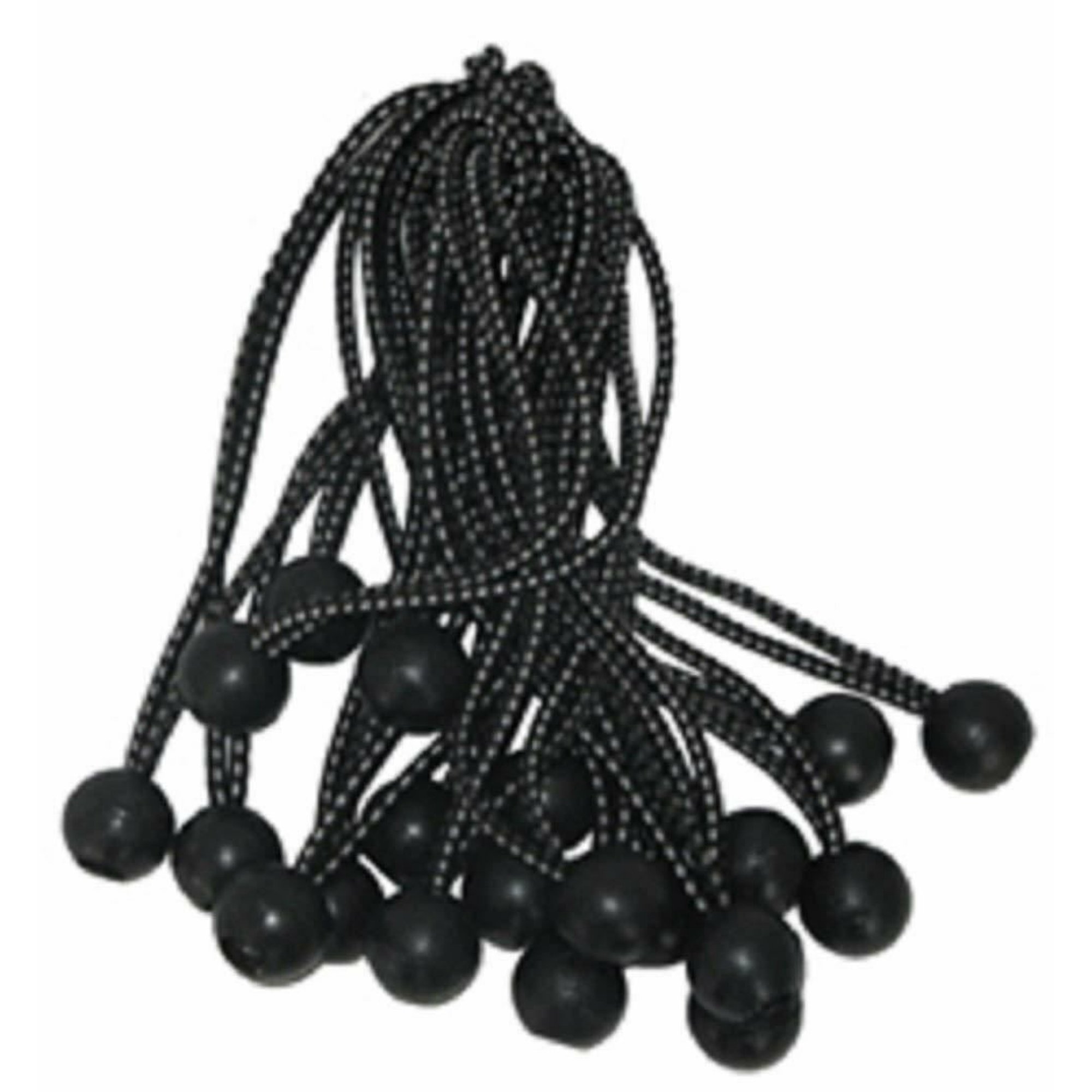 Premium Ball Bungees 50 Pc Bag Elastic Canopy Straps 11 Inch Bungee Ball