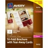Avery Tri-Fold Brochure with Tear-Away Card, 25ct