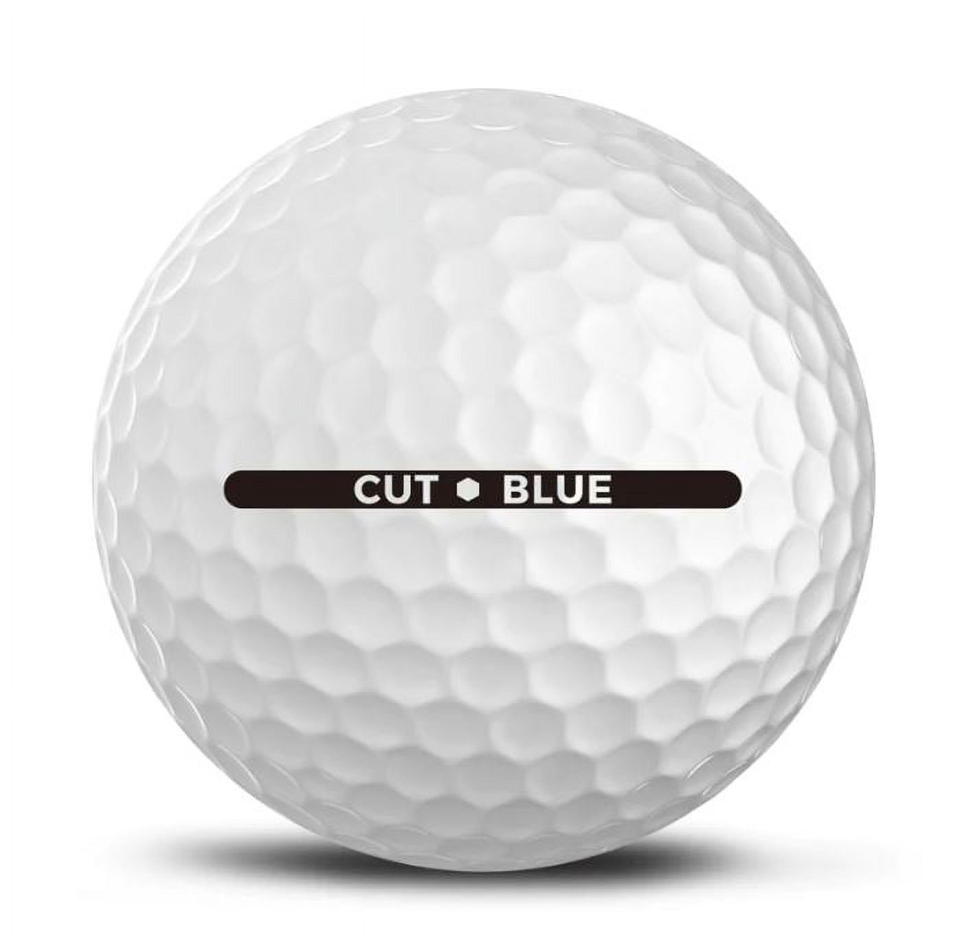 Cut Golf Blue Golf Balls, 4 Piece Urethane, 12 Pack, White