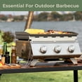 thumbnail image 7 of WAA 24 Inch Portable Tabletop Griddle with Grill Grate - 3-Burner 24000 BTU Stainless Steel Propane Gas Grill for Outdoor Use, 7 of 7