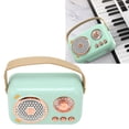 thumbnail image 4 of Retro  Speaker, Mini  Speaker Rechargeable Clear Sound 6 Sound Modes Portable  For Adults For Karaoke Parties For Classrooms For Hotel, 4 of 8